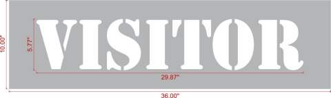VISITOR Stencil