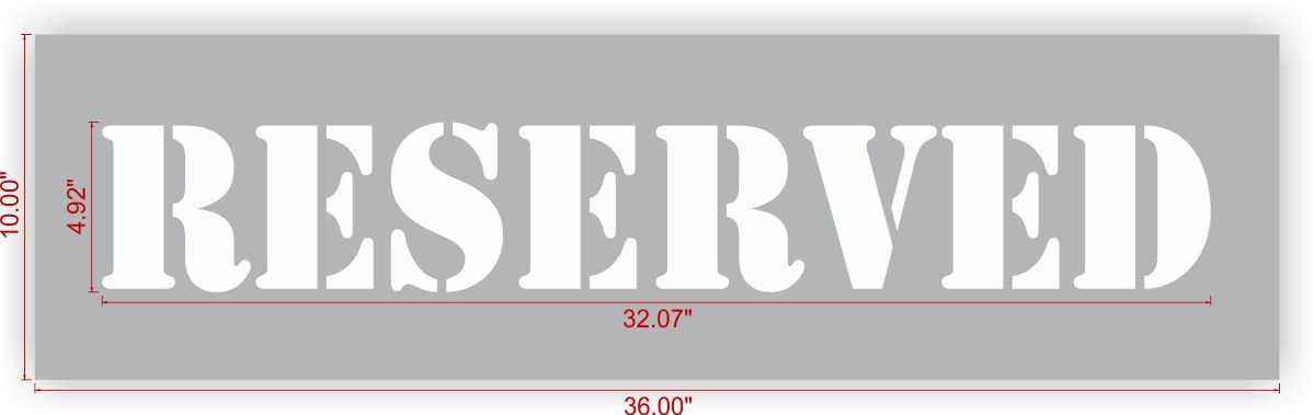 RESERVED Stencil