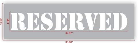 RESERVED Stencil