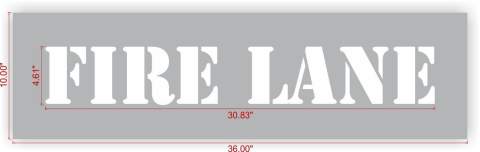 FIRE LANE Stencil