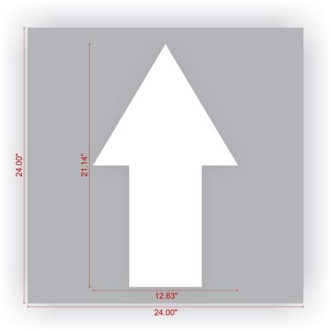 Arrow Shape Stencil