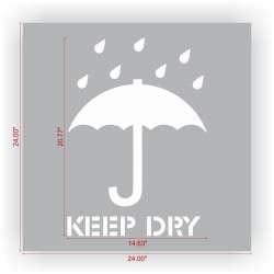 KEEP DRY Stencil