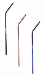 Engraved Stainless Steel Drinking Straws, Bent, Colors 10 1/2"