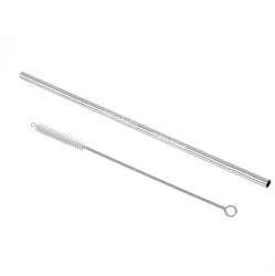 Personalized Stainless Steel Straw with Brush 8 1/2"