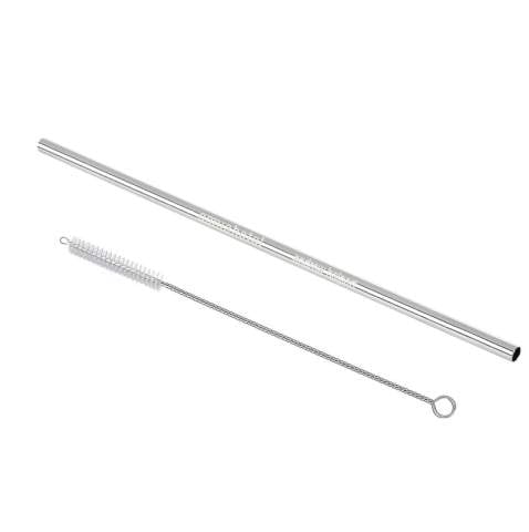 Personalized Stainless Steel Straw with Brush 8 1/2"