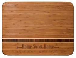 Home Coordinates Bamboo 11x15" Engraved Cutting Board