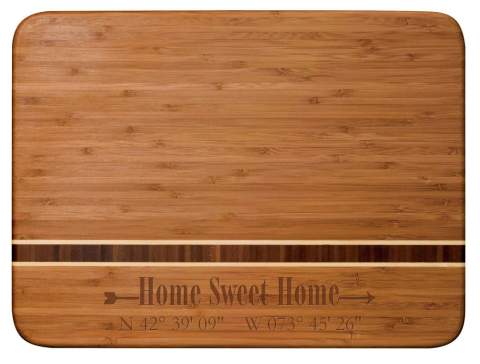 Home Coordinates Bamboo 11x15" Engraved Cutting Board
