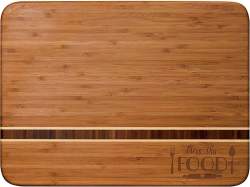 Martinique 11 x 15 "Bless This Food" Engraved Cutting Board