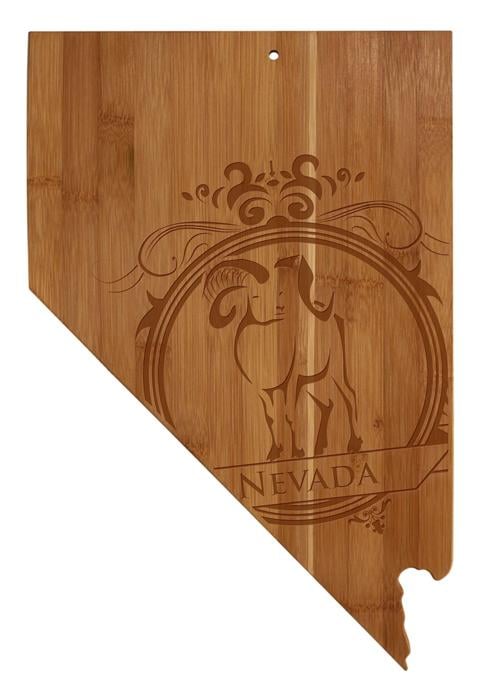 Personalized Nevada Cutting Board