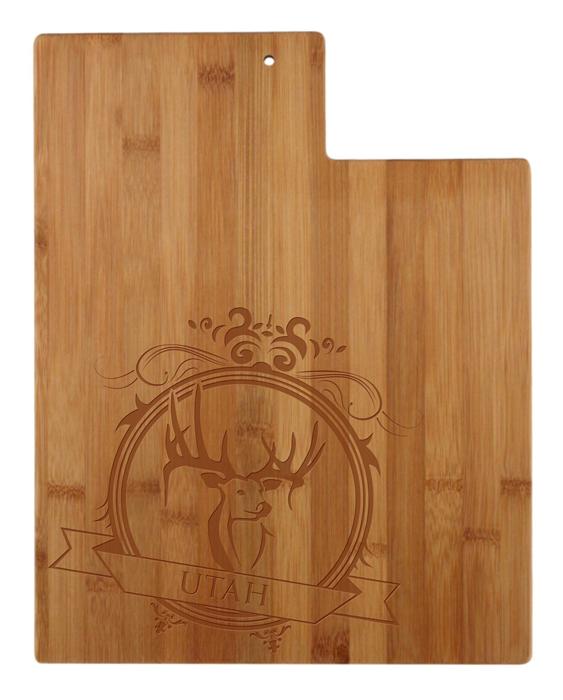 Personalized Utah Cutting Board