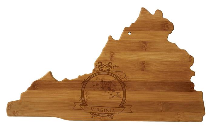 Personalized Virginia Cutting Board
