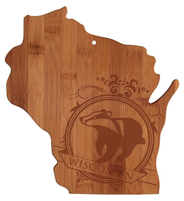 Personalized Wisconsin Cutting Board