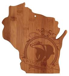 Personalized Wisconsin Cutting Board