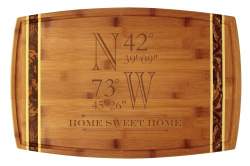 Coordinates Bamboo Marbled Bamboo 18x11 3/4" Cutting Board
