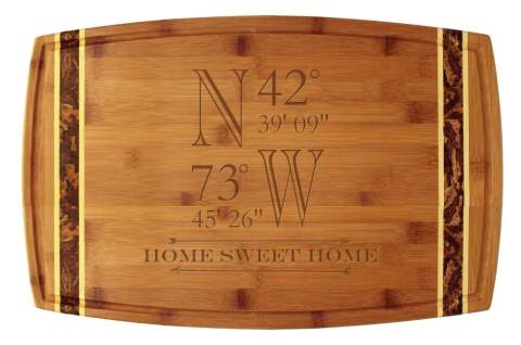 Coordinates Bamboo Marbled Bamboo 18x11 3/4" Cutting Board