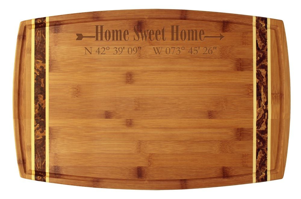Home Coordinates Bamboo Marbled Bamboo 18x11 3/4" Cutting Board