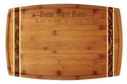 Home Coordinates Bamboo Marbled Bamboo 18x11 3/4" Cutting Board
