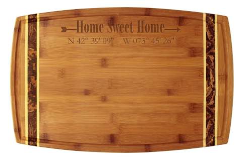 Home Coordinates Bamboo Marbled Bamboo 18x11 3/4" Cutting Board