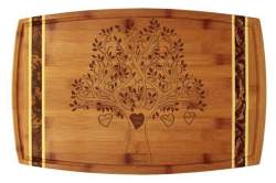 Family Tree Design Totally Bamboo 18" x 11 3/4" Marbled Cutting Board