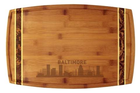 Baltimore, Maryland City Skyline Cutting Board