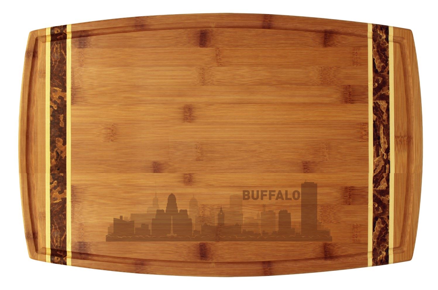 Buffalo, New York City Skyline Cutting Board