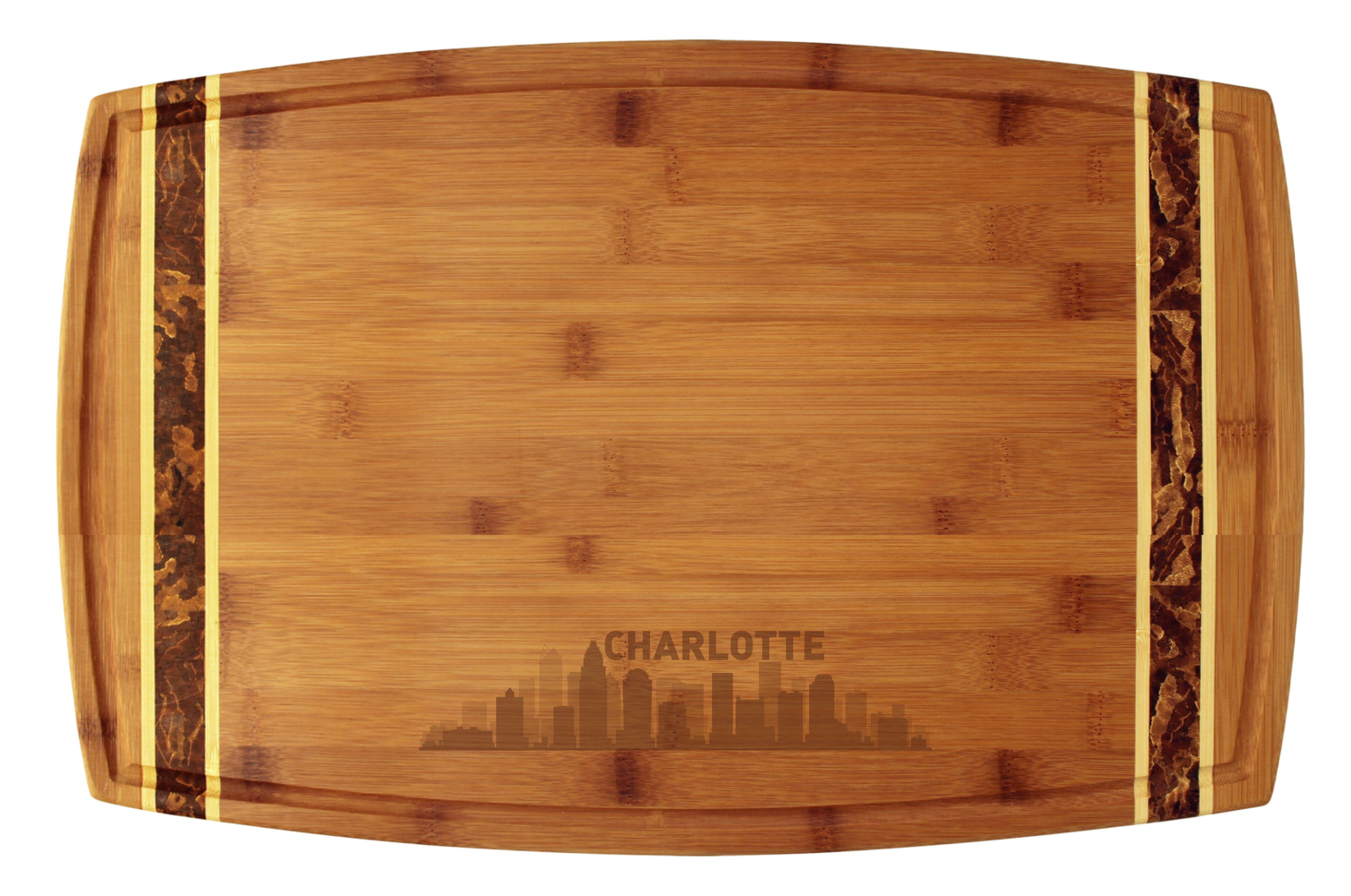Charlotte, North Carolina City Skyline Cutting Board