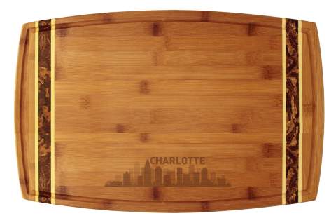 Charlotte, North Carolina City Skyline Cutting Board