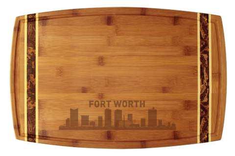 Fort Worth, Texas City Skyline Cutting Board
