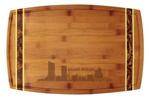 Grand Rapids, Michigan City Skyline Cutting Board