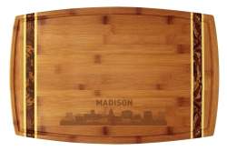 Madison, Wisconsin City Skyline Cutting Board