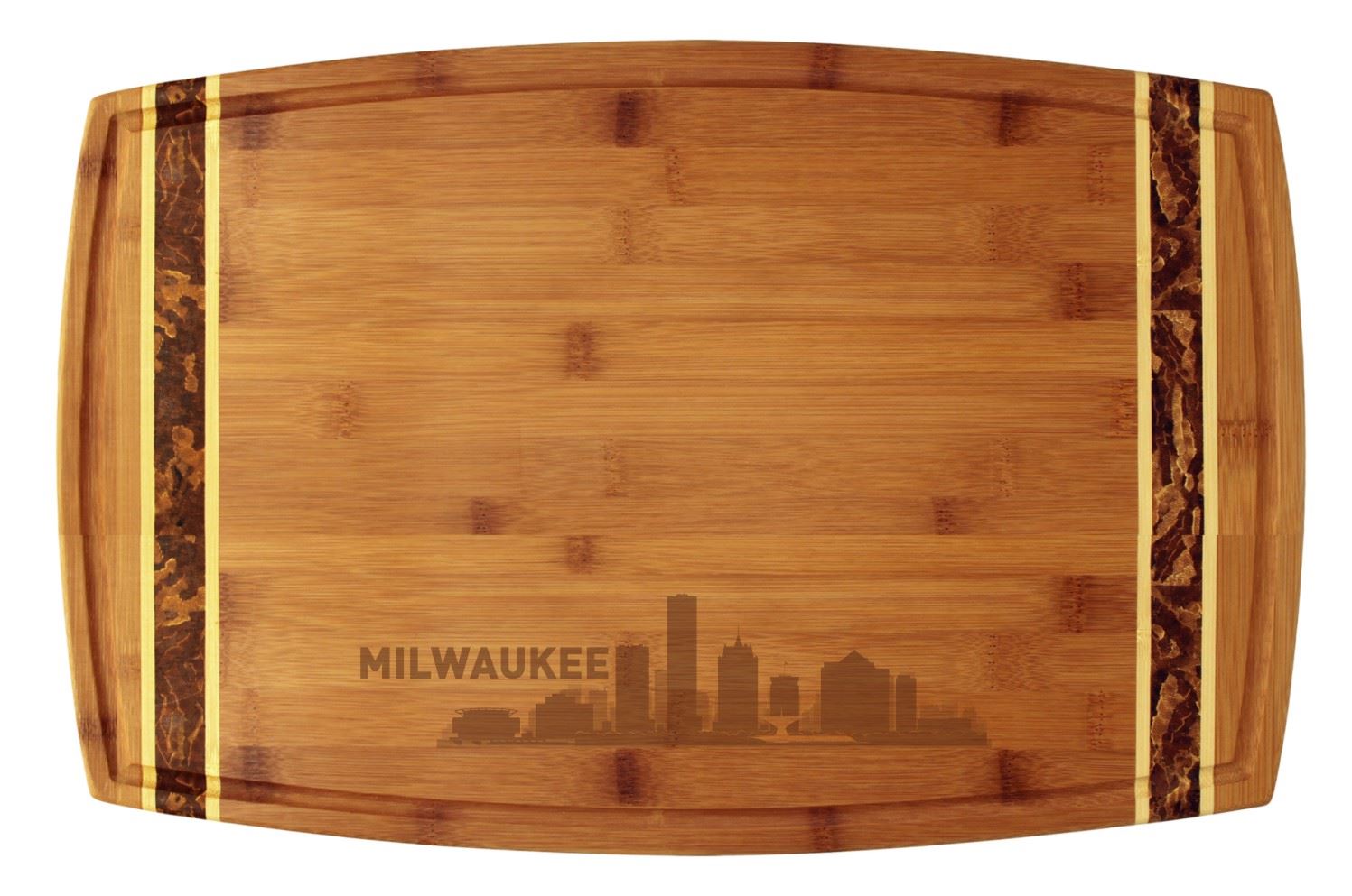 Milwaukee, Wisconsin City Skyline Cutting Board