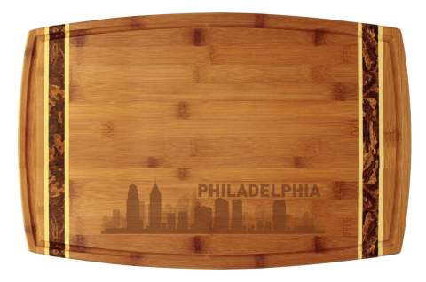 Philadelphia, Pennsylvania City Skyline Cutting Board