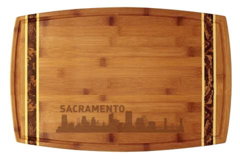 Sacramento, California City Skyline Cutting Board