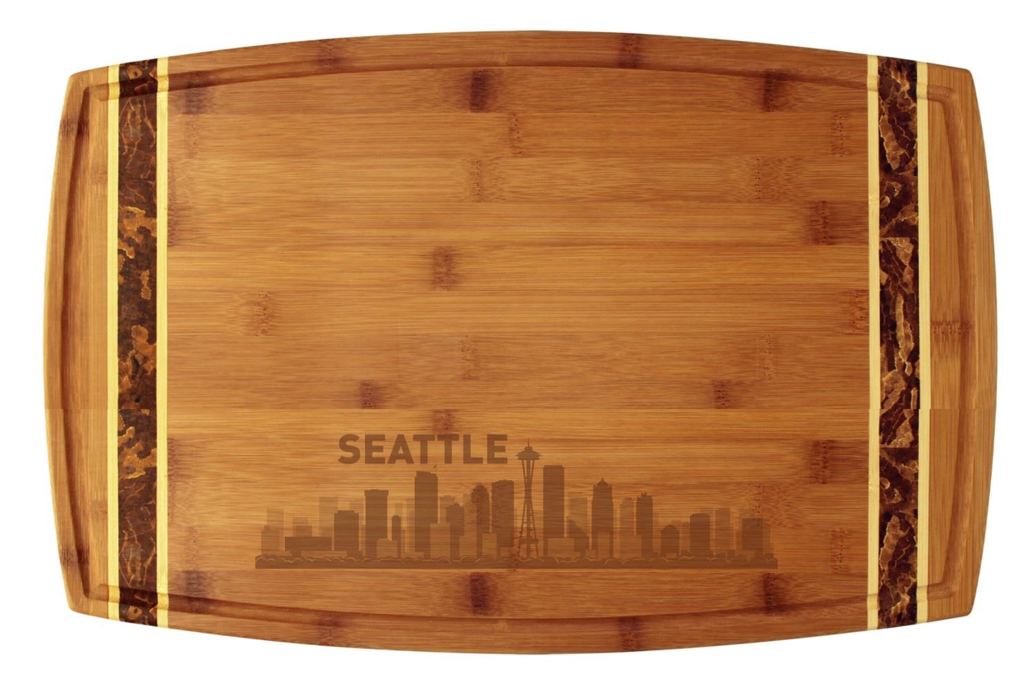 Seattle, Washington City Skyline Cutting Board
