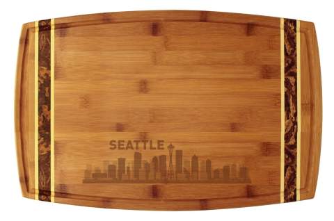 Seattle, Washington City Skyline Cutting Board