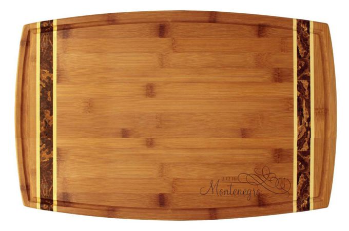 Virtuoso Design Marbled Totally Bamboo Cutting Board