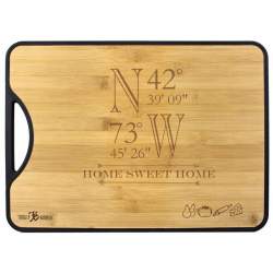 Coordinates Bamboo+Poly 2-in-1 Personalized Cutting Board 15x11"