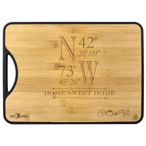 Coordinates Bamboo+Poly 2-in-1 Personalized Cutting Board 15x11"