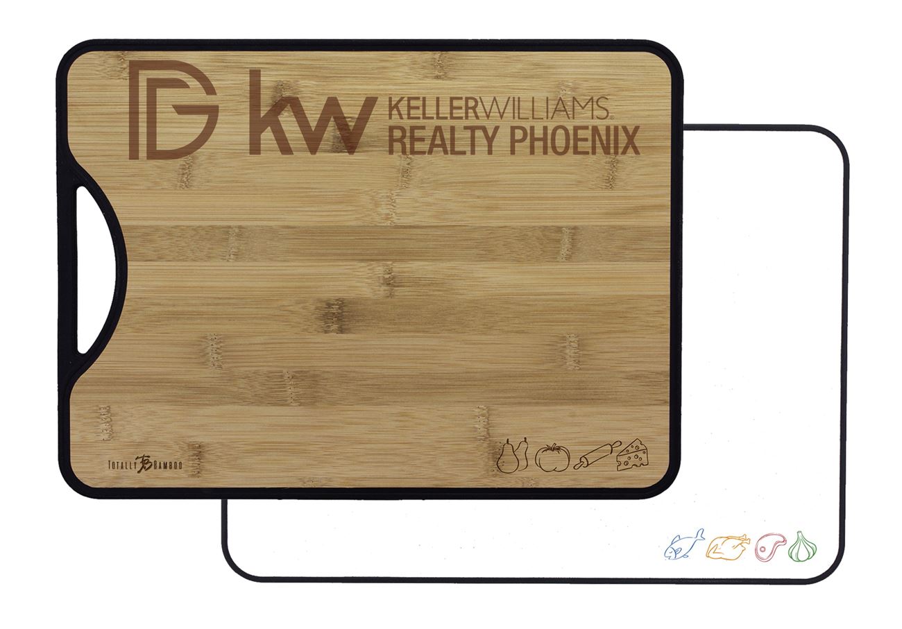 Poly-Boo Bamboo+Poly 2-in-1 Personalized Cutting Board 15x11"