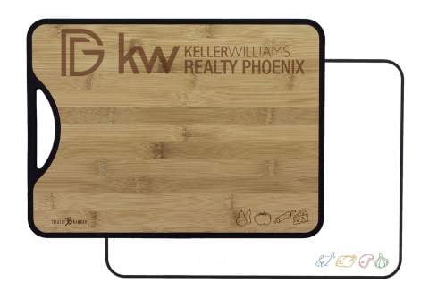 Poly-Boo Bamboo+Poly 2-in-1 Personalized Cutting Board 15x11"