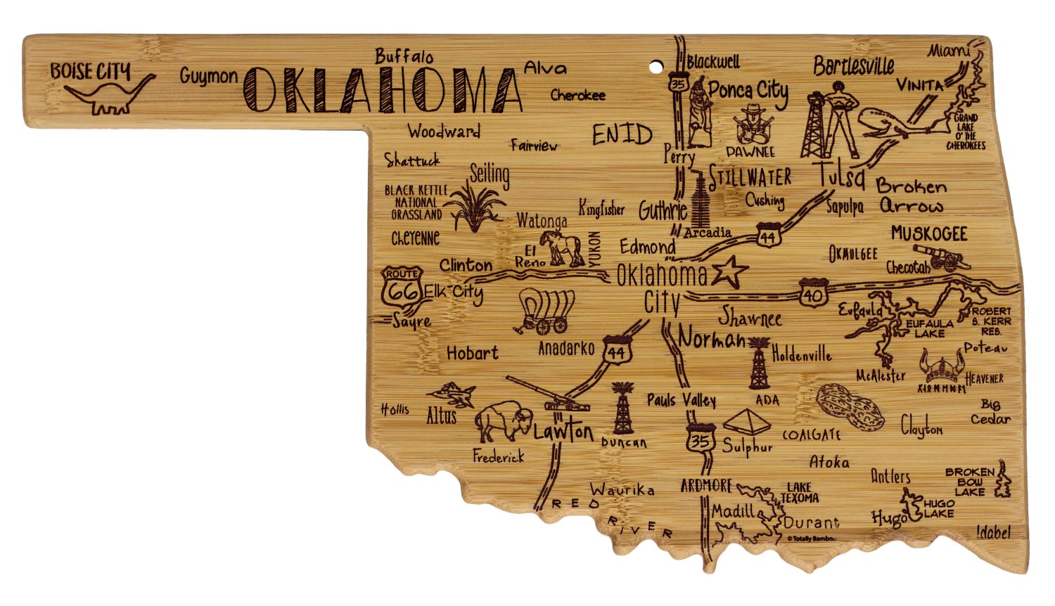 Oklahoma Landmarks Cutting Board