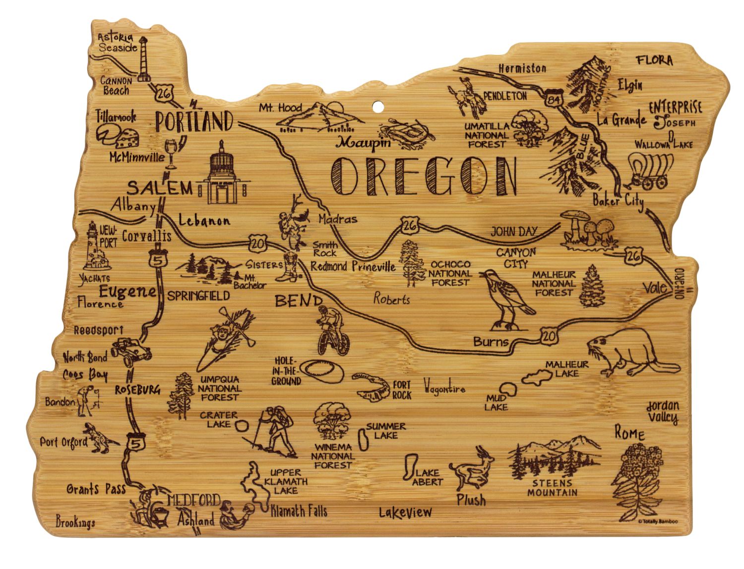 Oregon Landmarks Cutting Board