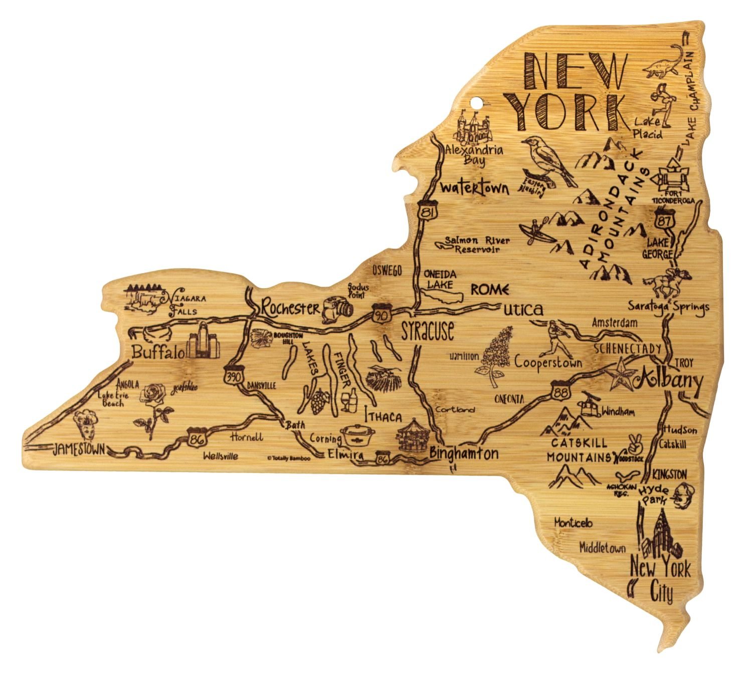 New York Landmarks Cutting Board