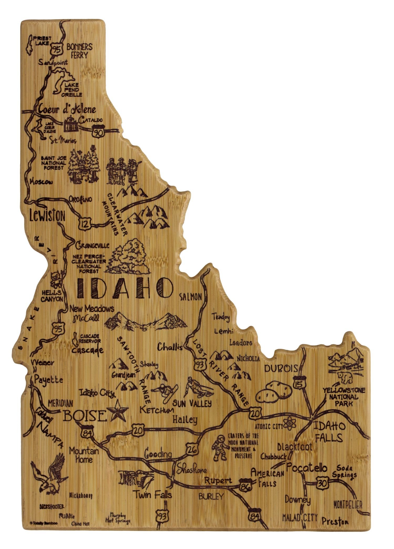 Idaho Landmarks Cutting Board