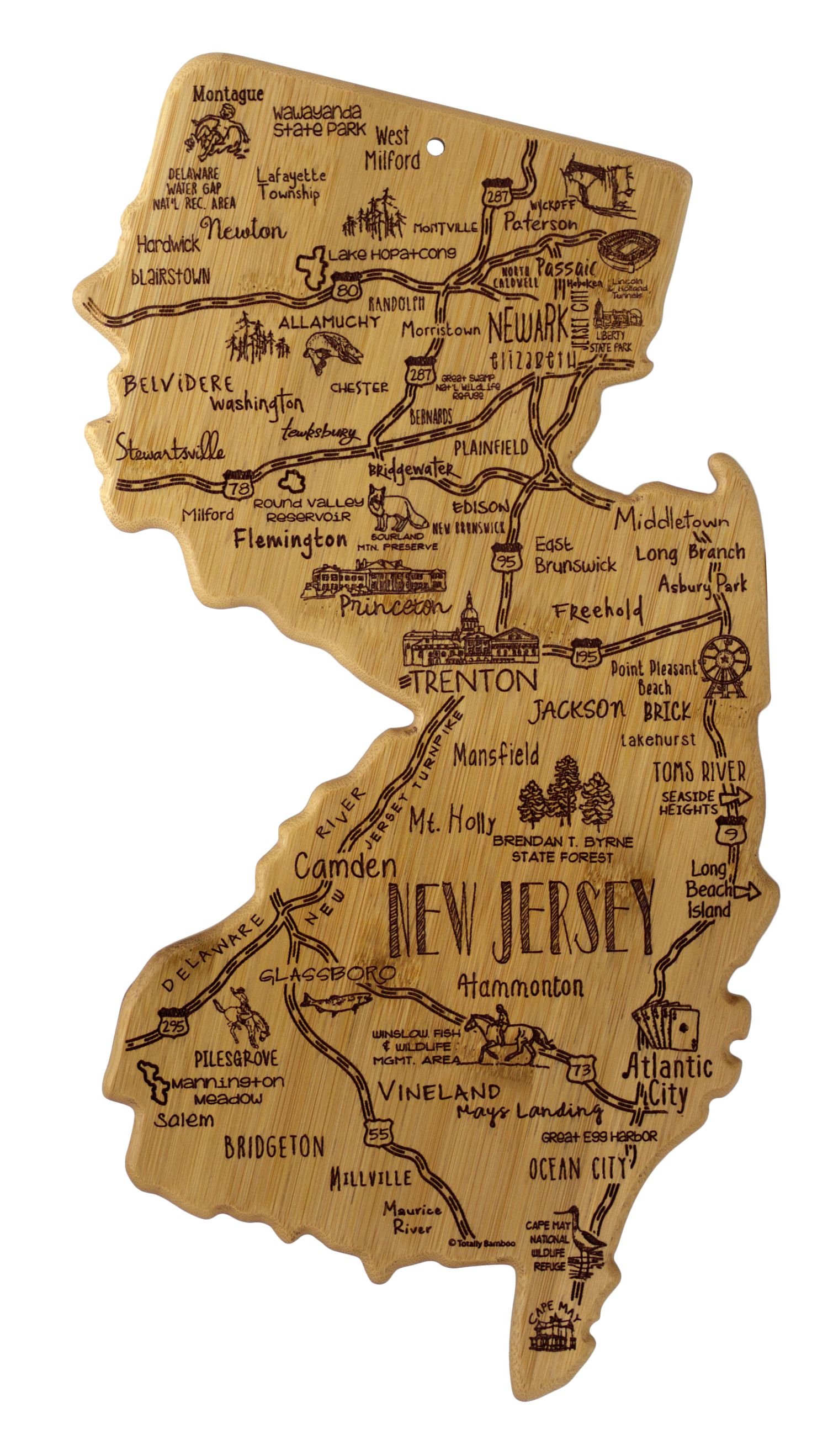 New Jersey Landmarks Cutting Board