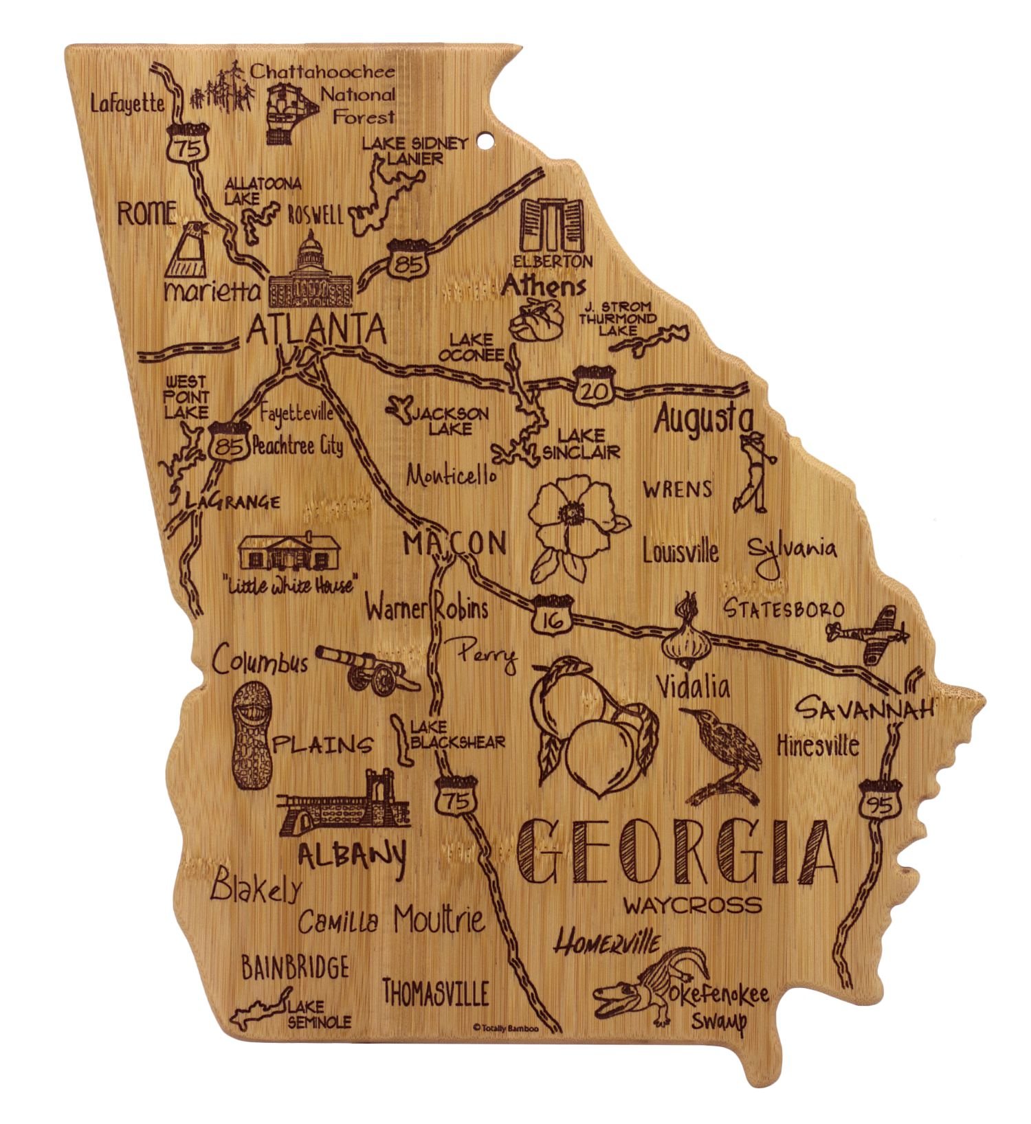 Georgia Landmarks Cutting Board