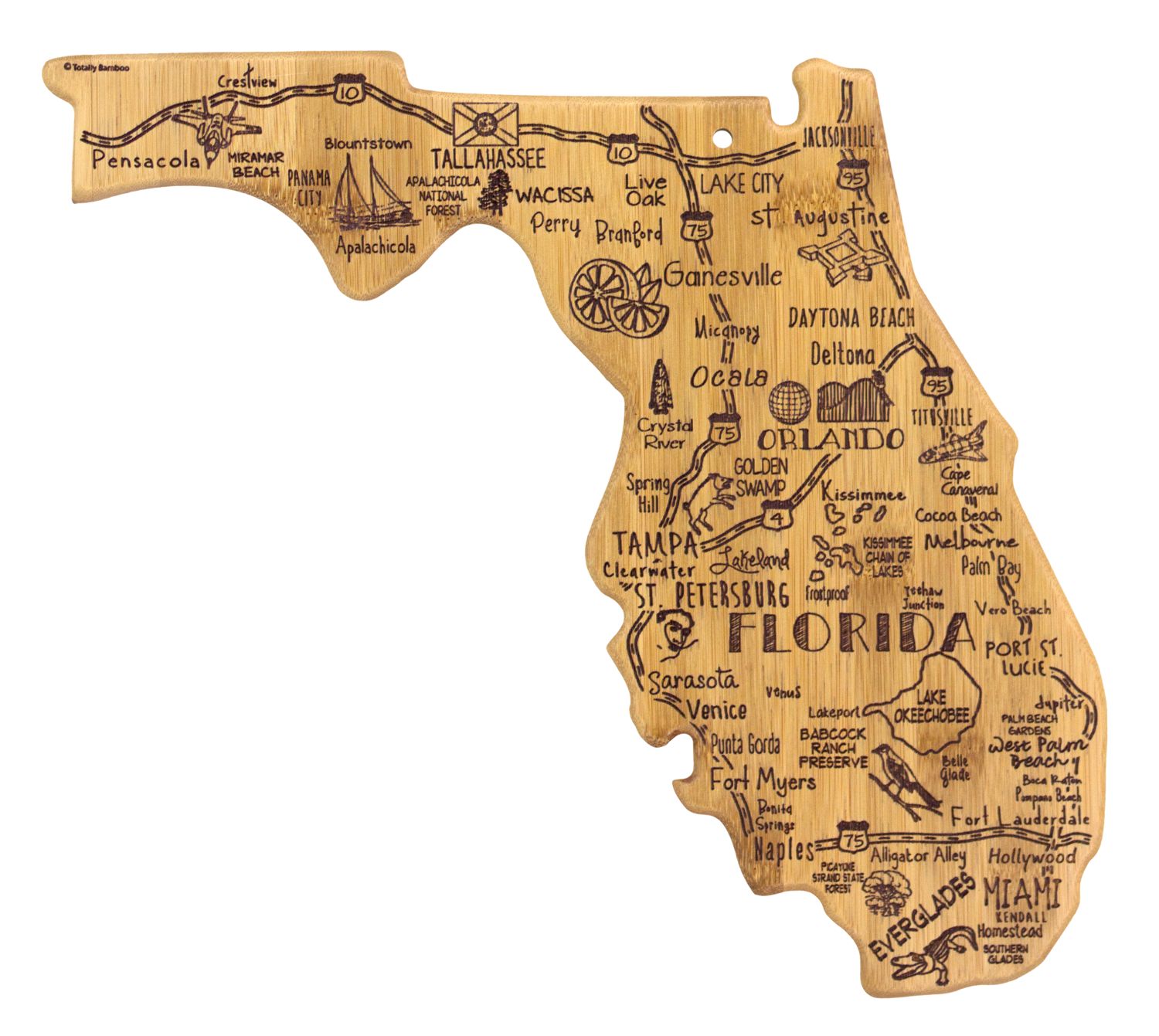 Florida Landmarks Cutting Board
