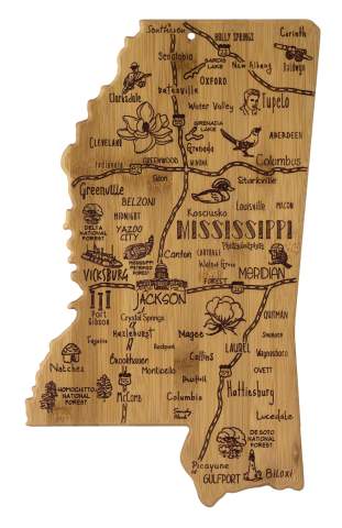 Mississippi Landmarks Cutting Board