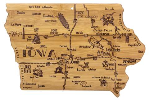 Iowa Landmarks Cutting Board