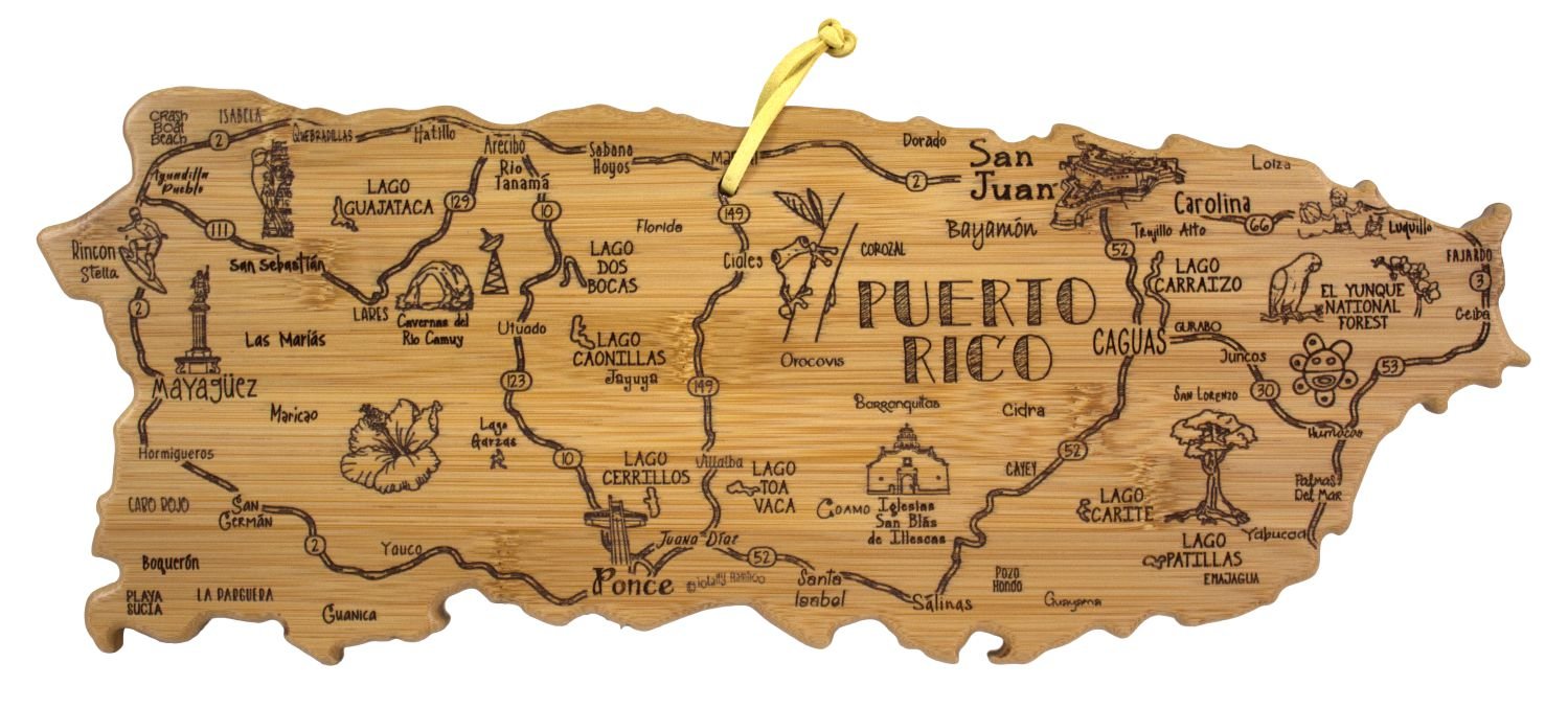 Puerto Rico Landmarks Cutting Board